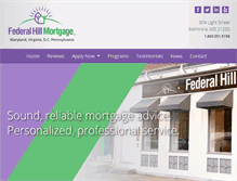 Tablet Screenshot of federalhillmortgage.com